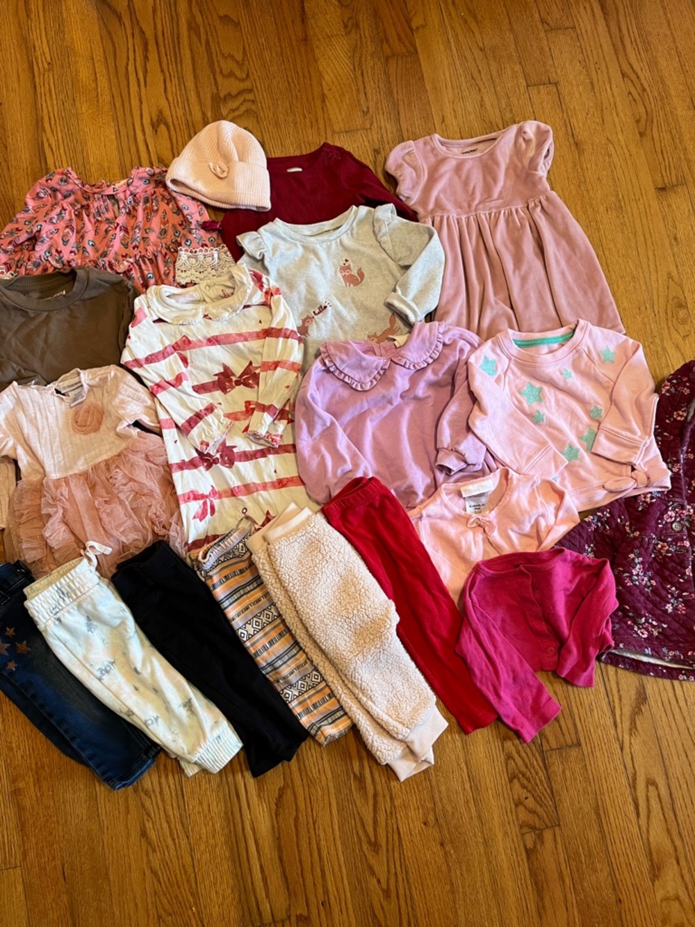 19 pc Lot of 9-12 month baby girl clothes